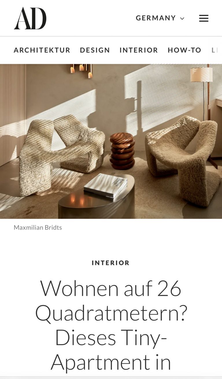 PEAM presse AD Architectural Digest Deutschland<br />
05 / 2023<br />
